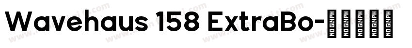 Wavehaus 158 ExtraBo字体转换